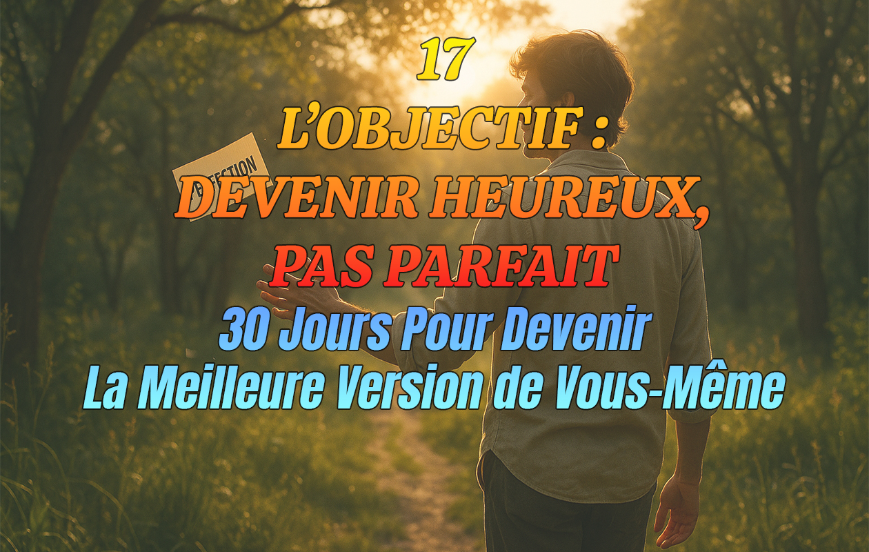 17 – L’objectif : Devenir Heureux, Pas Parfait
