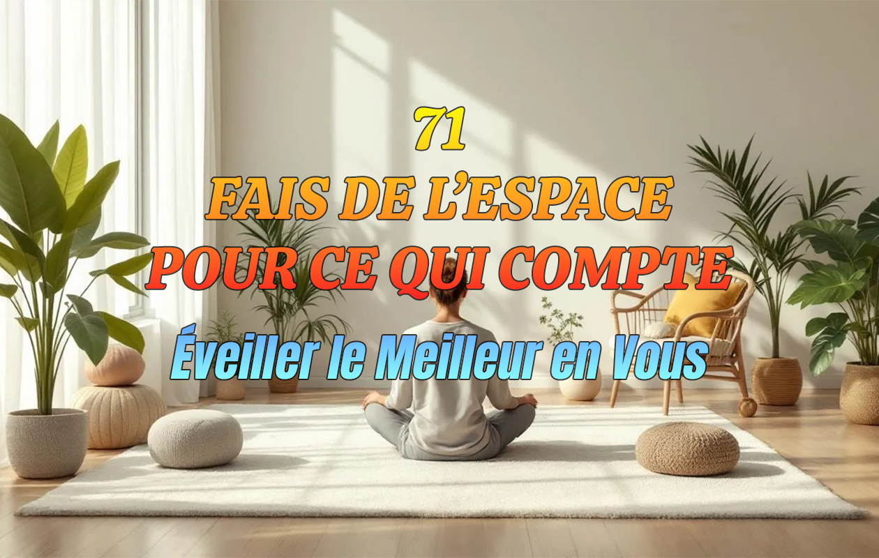 71 – Fais De L’espace Pour Ce Qui Compte