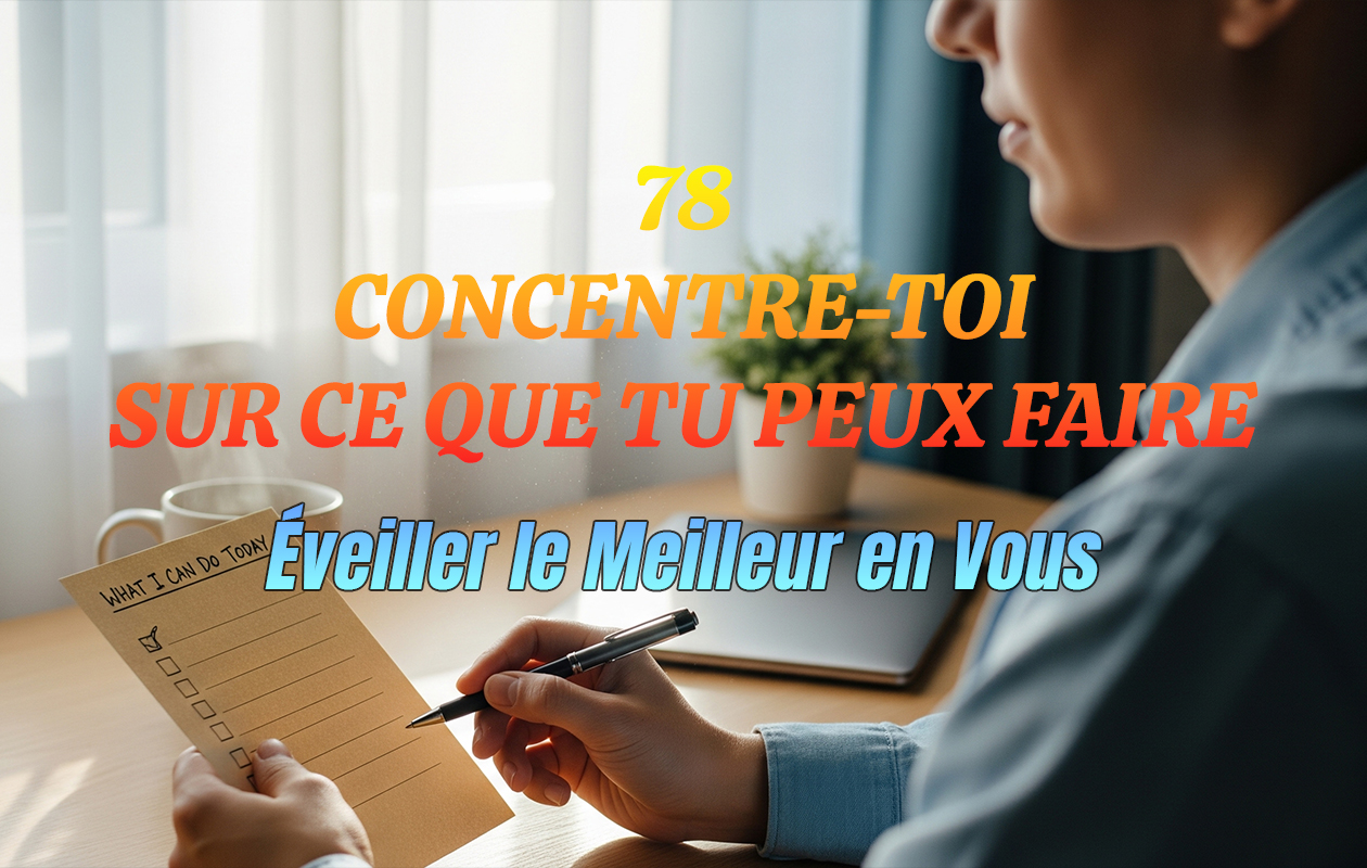 78 – Concentre-toi Sur Ce Que Tu Peux Faire